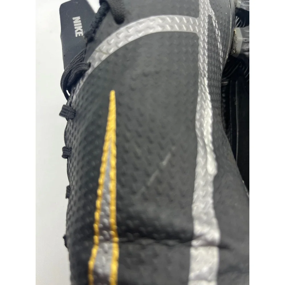 Nike Phantom GT2 Academy MG Soccer Cleats Black Gold Silver‎ Kids Youth